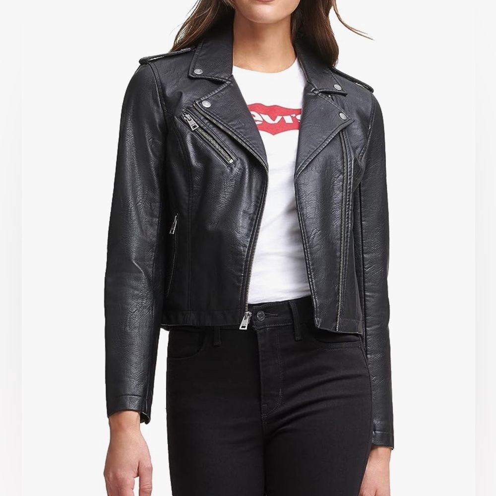 Levi's Women's Black Leather Jacket